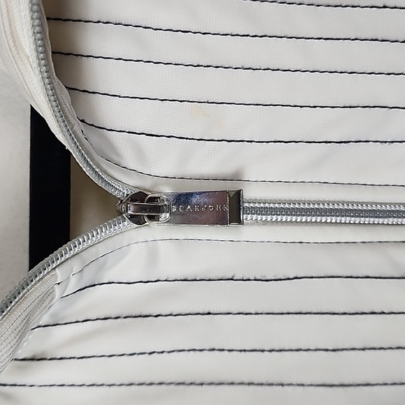 Vintage SEAN JOHN Mens Large Track Jacket Off White Full Zip Long Sleeve - Picture 3 of 8